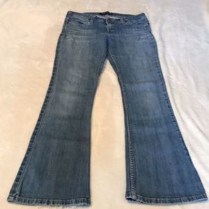 Levi's Floral Embroidered Flare Leg Jeans - Size 9